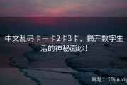 中文乱码卡一卡2卡3卡，揭开数字生活的神秘面纱！