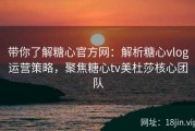 带你了解糖心官方网：解析糖心vlog运营策略，聚焦糖心tv美杜莎核心团队