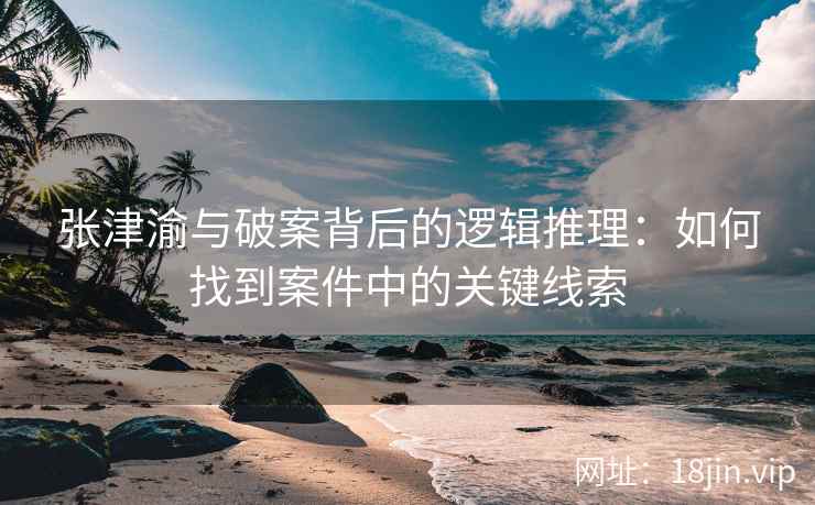 张津渝与破案背后的逻辑推理：如何找到案件中的关键线索