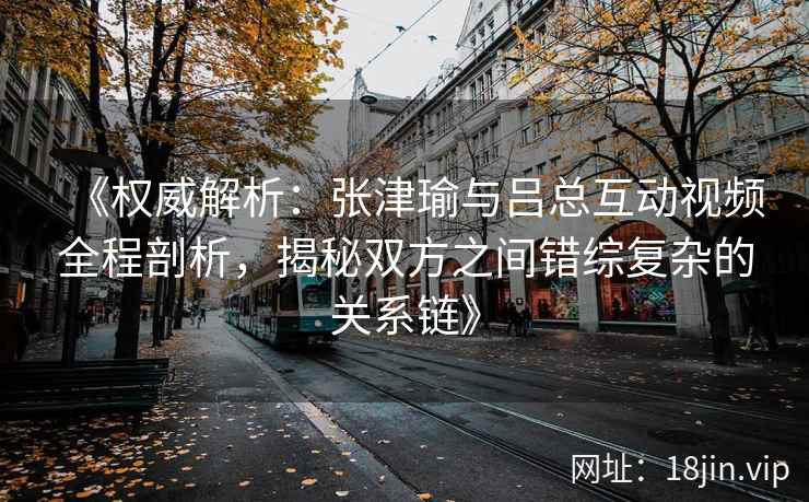 《权威解析:张津瑜与吕总互动视频全程剖析,揭秘双方之间错综复杂的关系链》 《权威解析:张津瑜与吕总互动视频全程剖析,揭秘双方之间错综复杂的关系链》